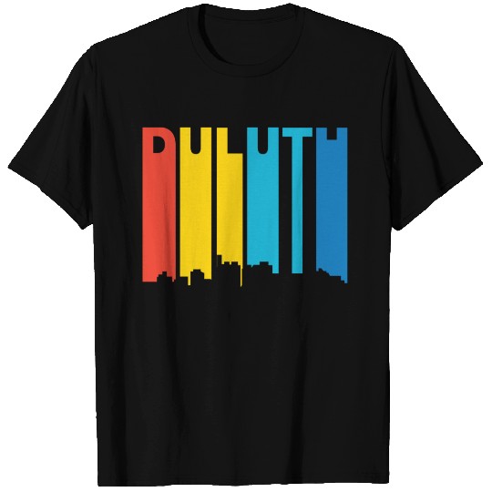 Retro 1970's Style Duluth Minnesota Skyline T Shirts