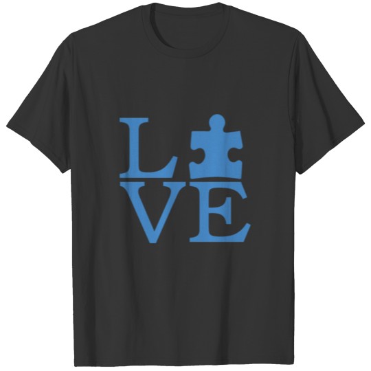 Autism Awareness T-Shirt - I Love Person With Auti T-shirt