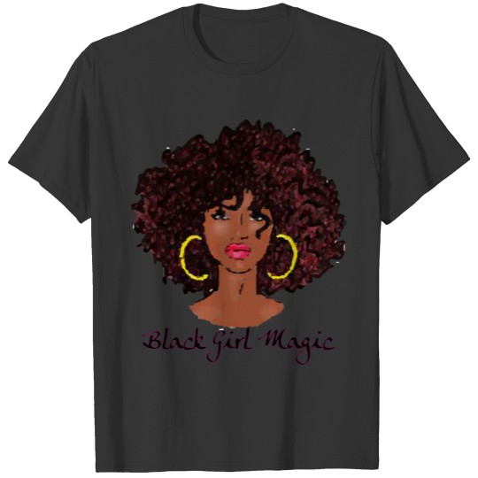 AFRO BLACK GIRL MAGIC Natural Hair Team Natural T Shirts