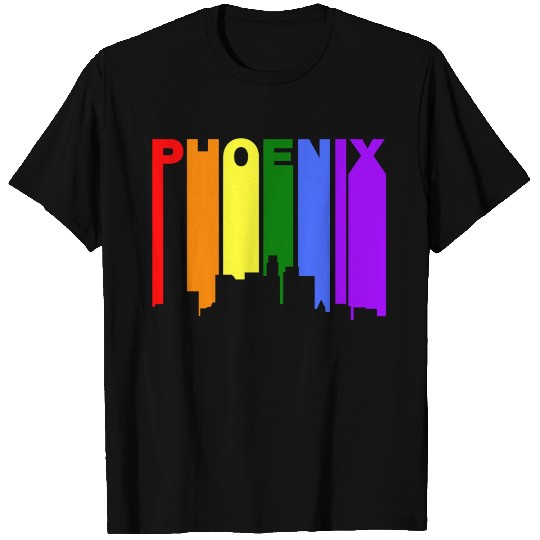 Phoenix Arizonna Gay Pride Rainbow Skyline T Shirts