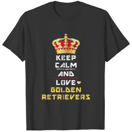 Golden Retriever - Keep Calm and Love Golden Retri T-shirt