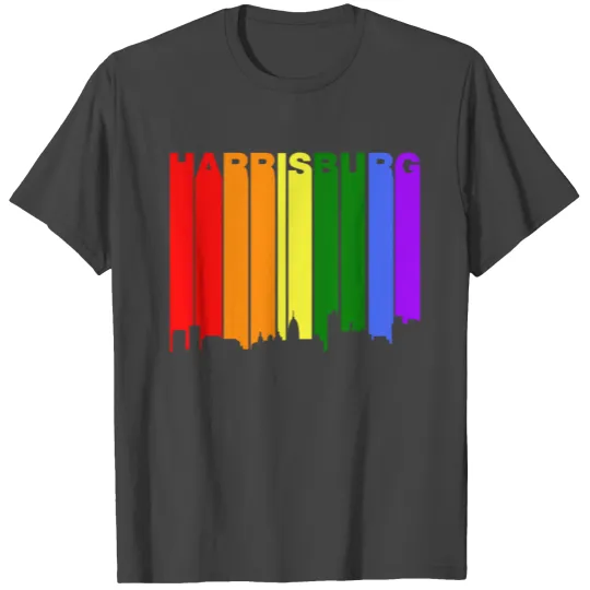 Harrisburg Pennsylvania Gay Pride Skyline T Shirts