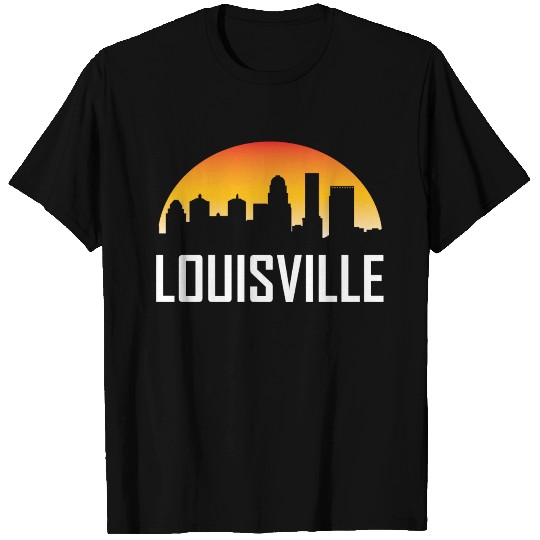 Louisville Kentucky Sunset Skyline T Shirts