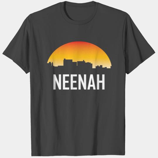 Neenah Wisconsin Sunset Skyline T Shirts