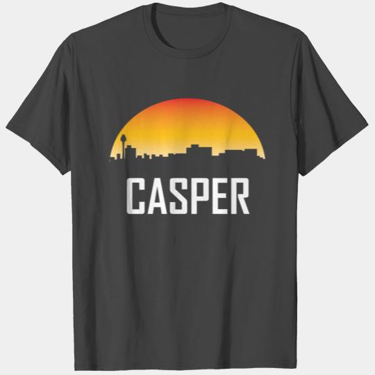 Casper Wyoming Sunset Skyline T Shirts