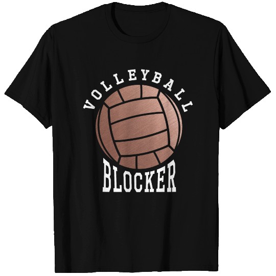 Rose Gold Volleyball Blocker T Shirts