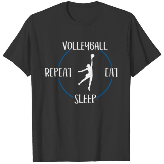 Volleyball, Eat, Sleep, Repeat T-shirt