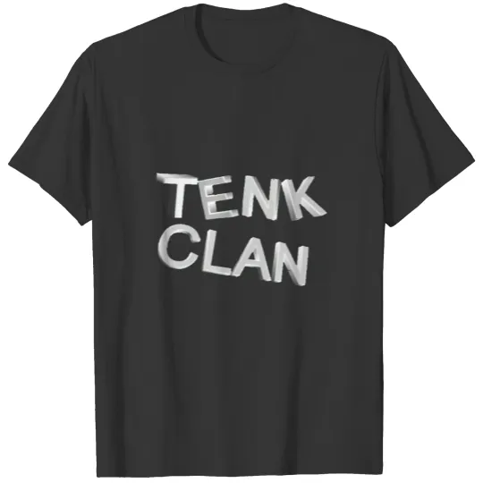 Women's Charcoal T Shirts With 3D "TENK
