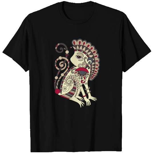 Aztec Monkey T Shirts