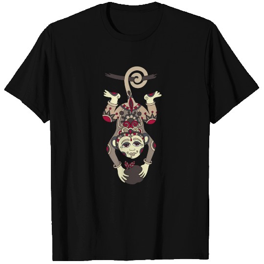 Aztec Monkey T Shirts