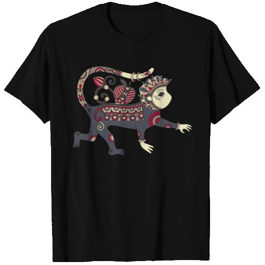 Aztec Monkey T Shirts