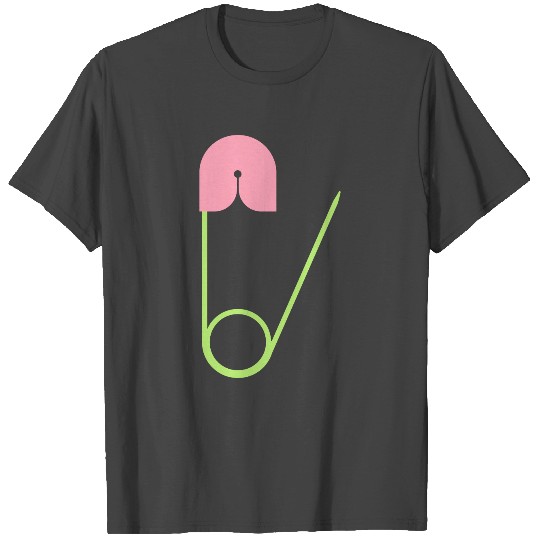 Safety pin open T Shirts