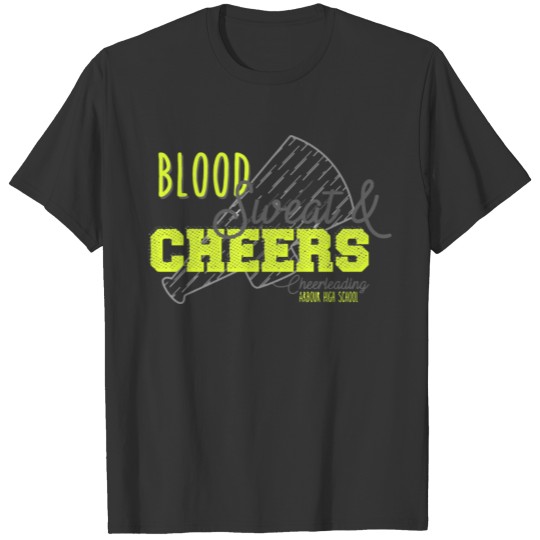 ood Sweat Cheers Cheerleading Arbour High School T-shirt