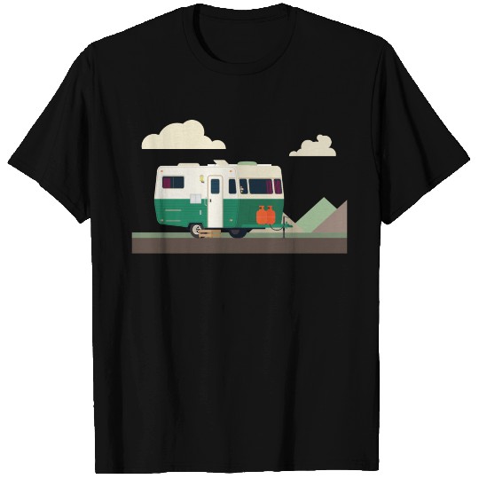 camper in the mountains T Shirts