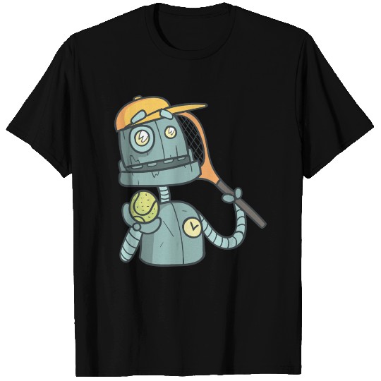 Robot playing tennis T Shirts