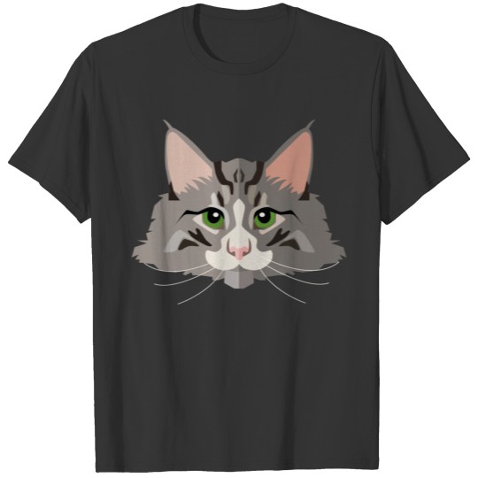 grey cat T-shirt