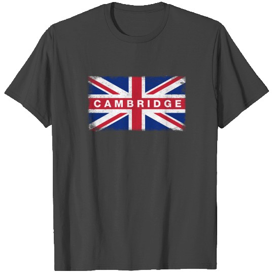 Cambridge T Shirts Vintage United Kingdom Flag T-Shir