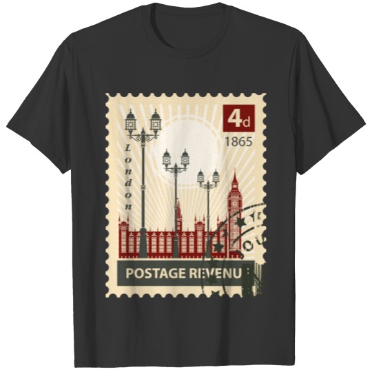 london stamp T-shirt