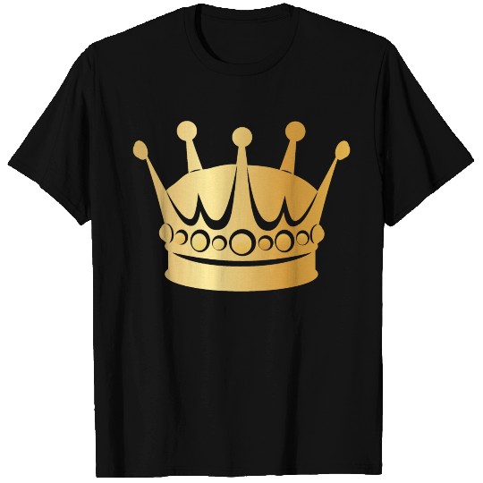 Cool Royal golden crown king prince monarch T Shirts