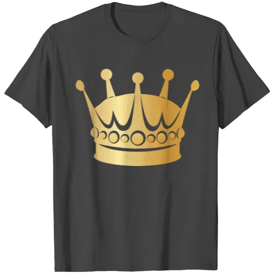 Cool Royal golden crown king prince monarch T Shirts