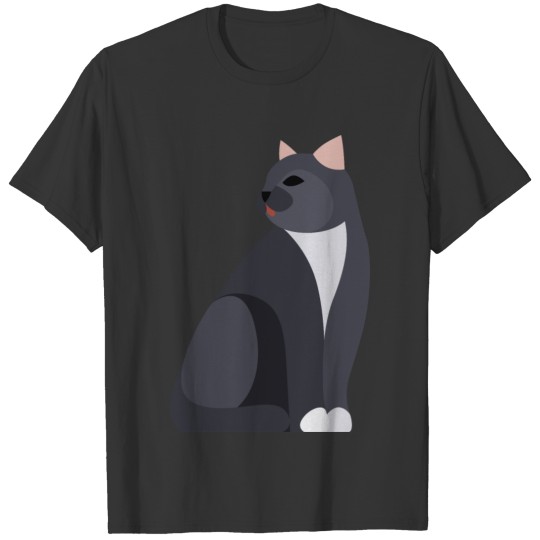 cute grey cat T Shirts