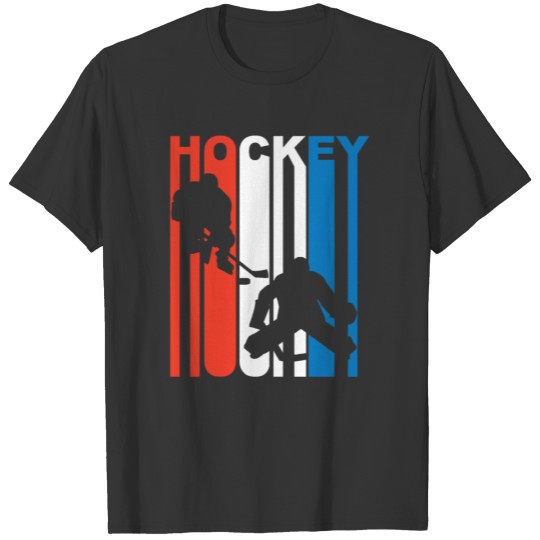 Red White And Blue Hockey T-shirt