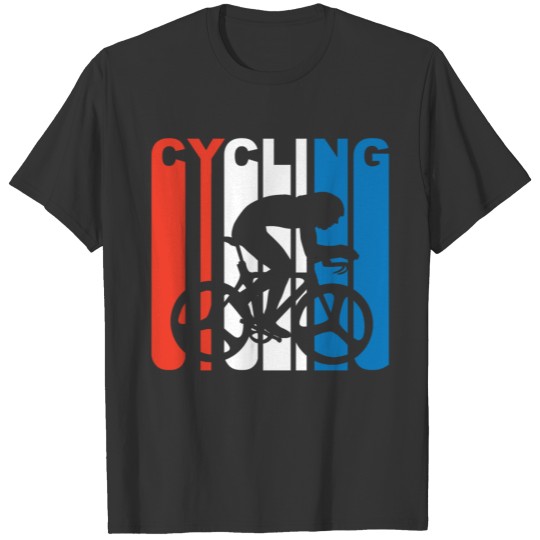 Red White And Blue Cycling T-shirt