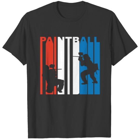 Red White And Blue Paintball T-shirt