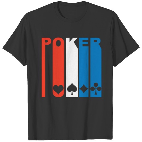 Red White And Blue Poker T-shirt