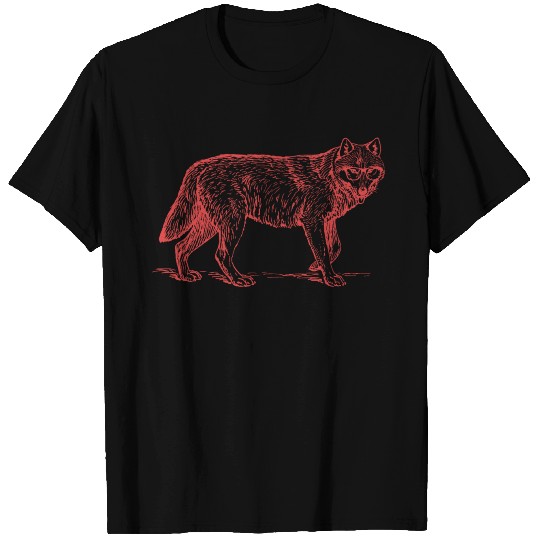 HIPSTER WOLF T Shirts
