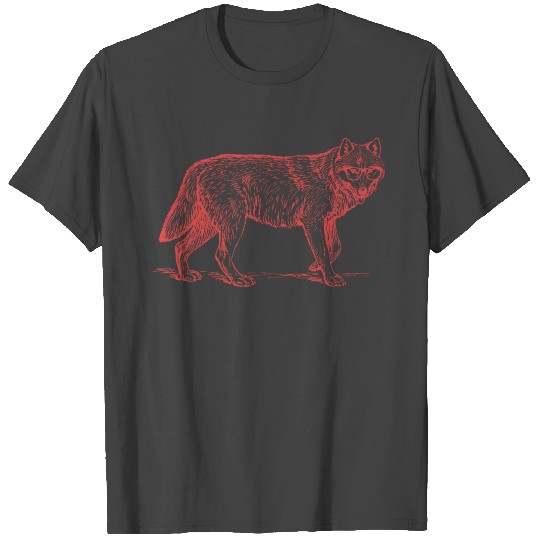 HIPSTER WOLF T Shirts