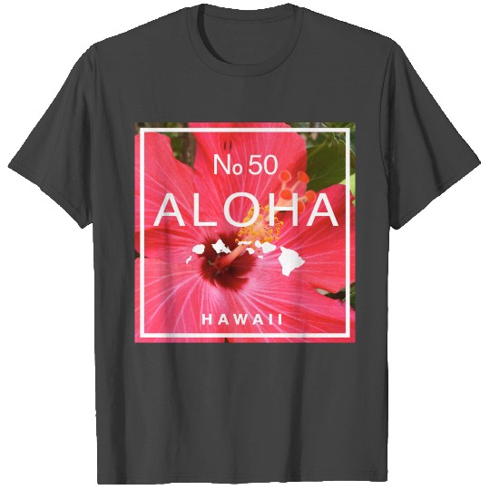 Aloha Hawaii Red Hibiscus T Shirts