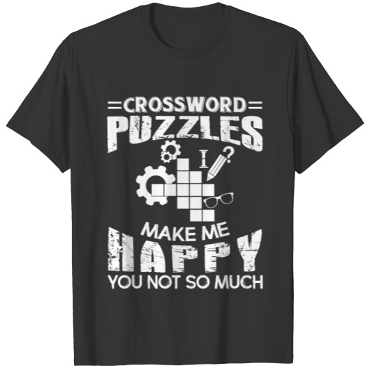 Crossword Puzzles Make Me Happy Shirt T-shirt