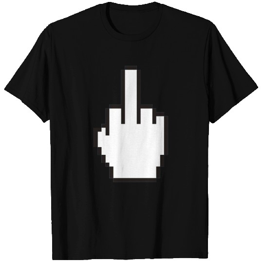 Mouse pointer middle finger T Shirts