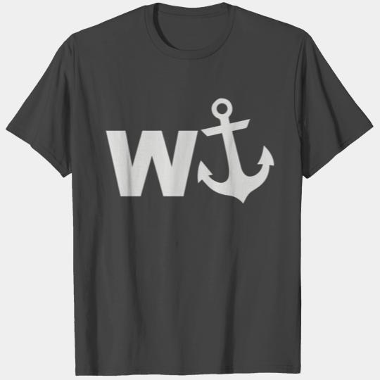 W Anchor T Shirts