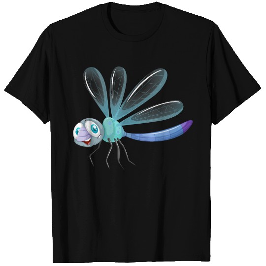 dragonfly insect flies wildlife vector cartoon art T Shirts