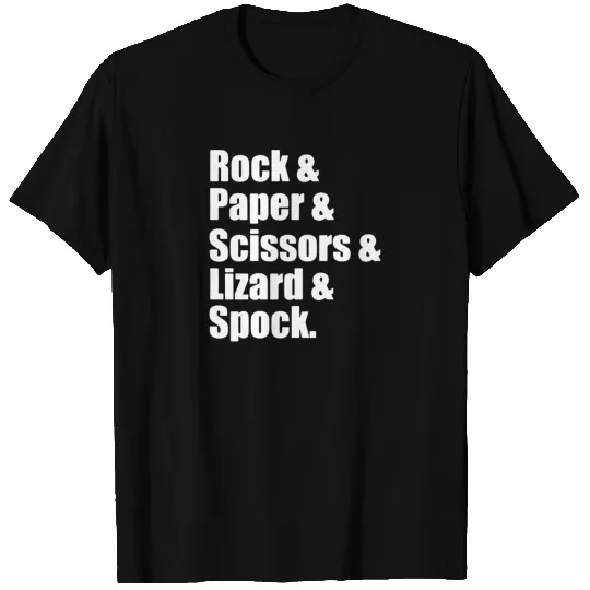 Rock Paper Scissors Lizard Spock T Shirts