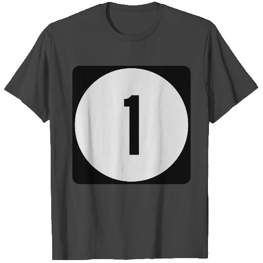 Iowa/Delaware/Mississippi Route 1 Sign T Shirts