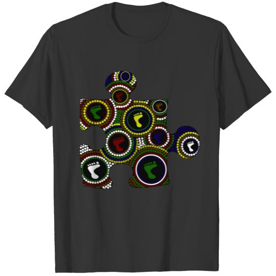 Dot painting puzzle T-shirt