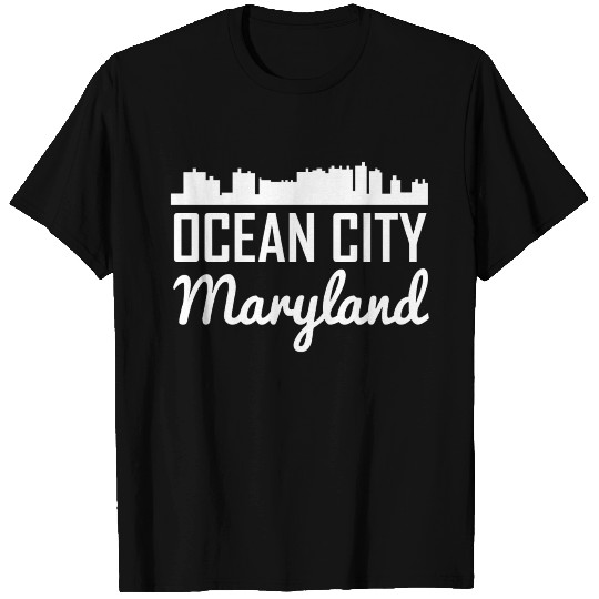 Ocean City Maryland Skyline T Shirts