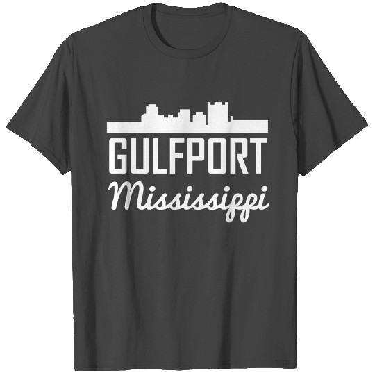 Gulfport Mississippi Skyline T Shirts
