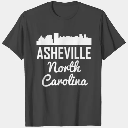 Asheville North Carolina Skyline T Shirts