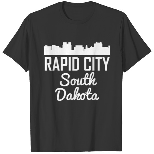 Rapid City South Dakota Skyline T-shirt