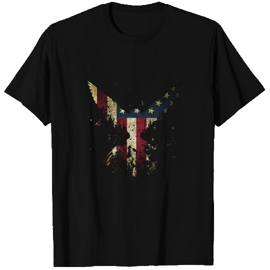 Merica Eagle American eagle with US flag T Shirts
