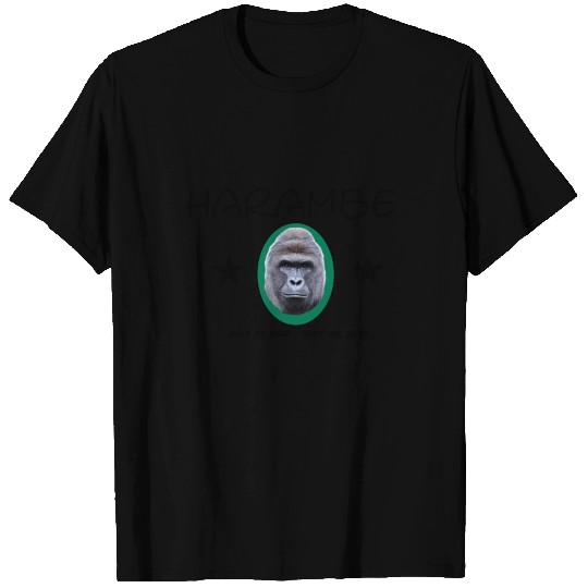 Rip Harambe Emblem T Shirts
