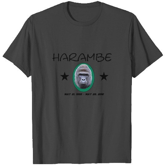 Rip Harambe Emblem T Shirts