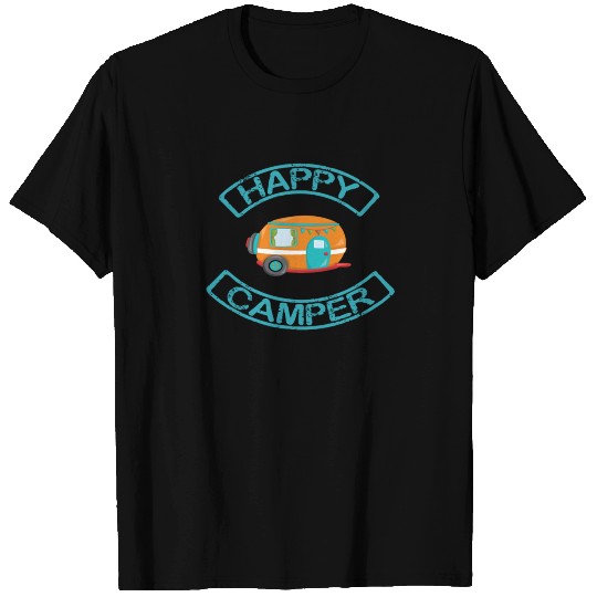 Happy camper funny design T Shirts