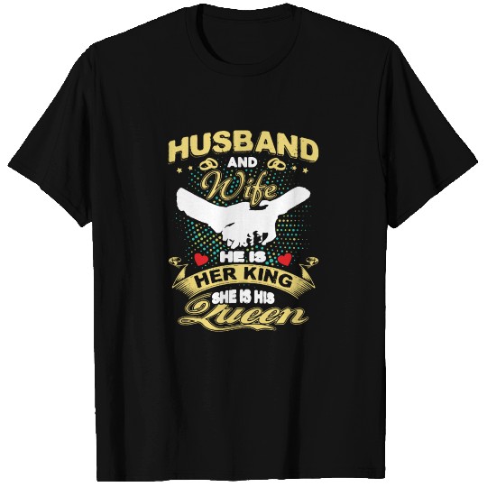 HUSBAND AND WIFE T Shirts