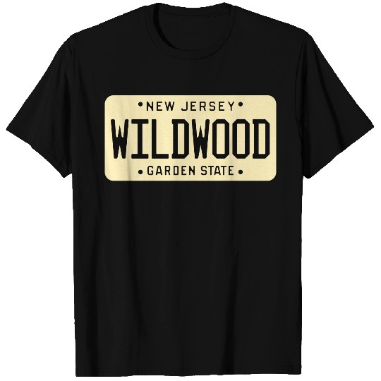 Wildwood New Jersey License Plate T Shirts