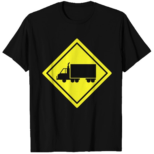 Traffic Sign Truck lane T Shirts